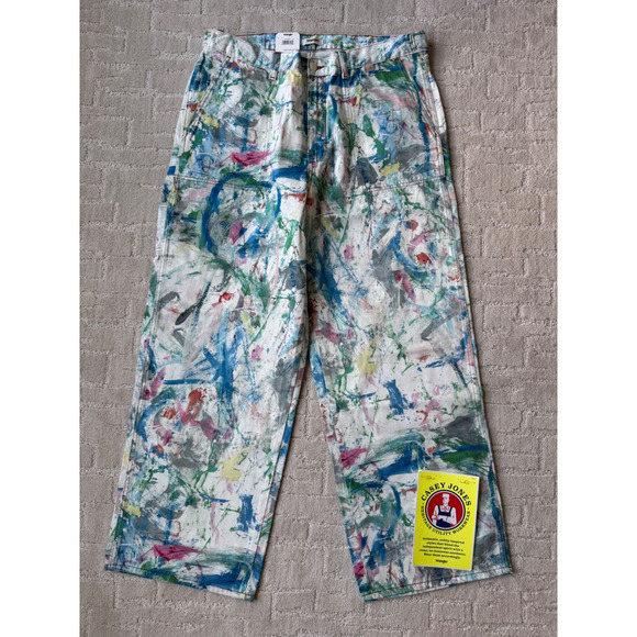 Wrangler CJ Jeans Painter Loose Multi Color Casey Jones Utility Baggy - Picture 3 of 12